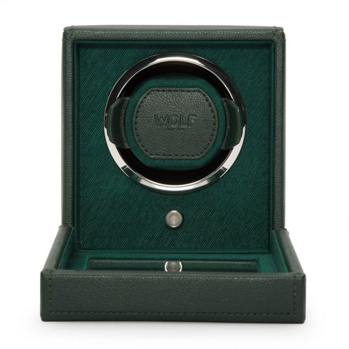 Cub Single Watch Winder With Cover (Green)